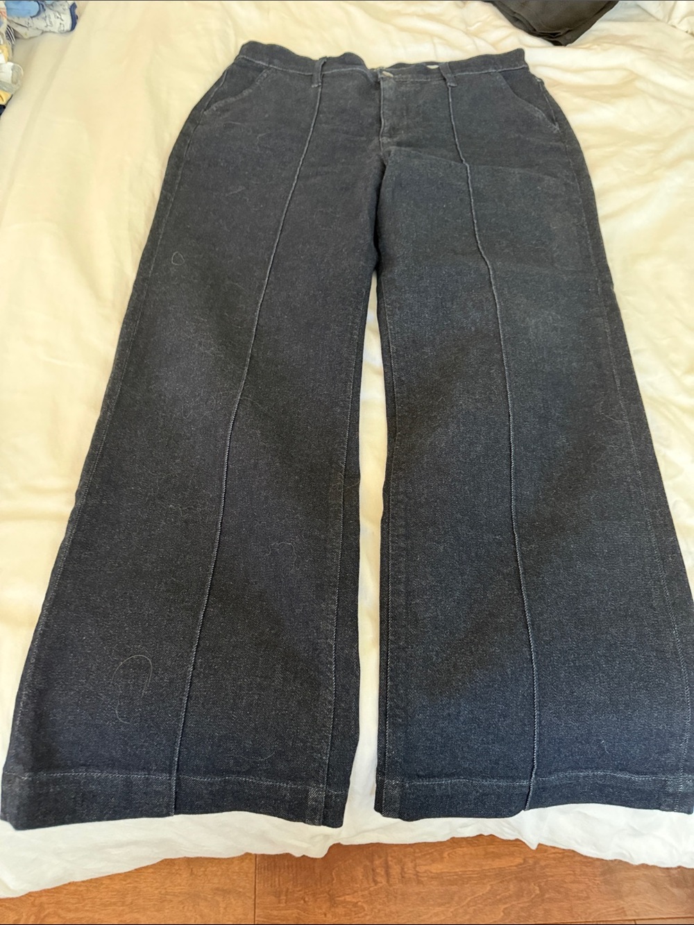 Women's Dark Gray Wide-Leg Jeans J crew